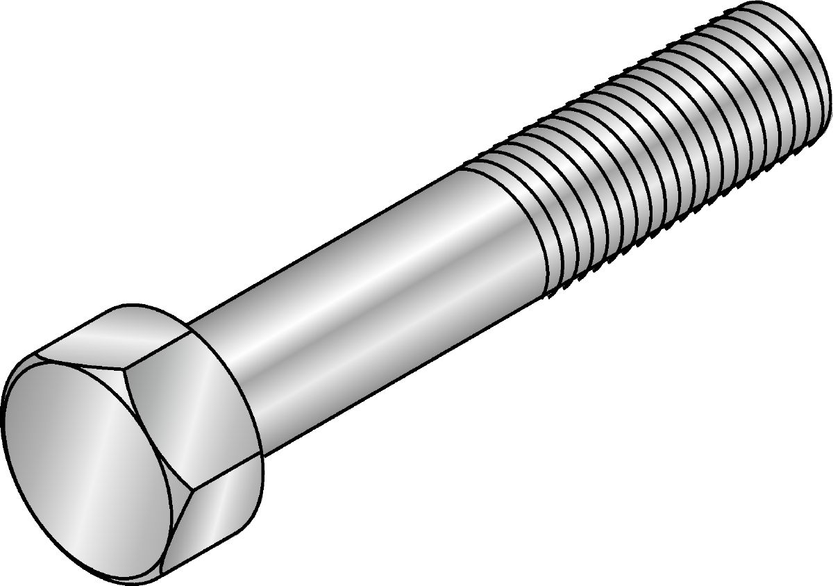 Hexagon Screw DIN 933 M8x25 Zinced - Galvanised Hardware - Hilti United ...