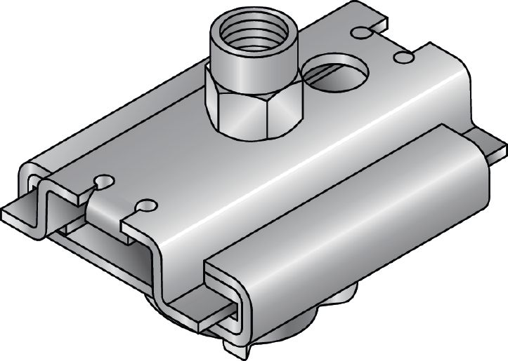 MSG-MQ 0.6 Premium galvanised slide connector for light-duty heating and refrigeration applications