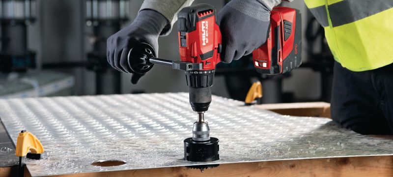 Impact driver best sale hole saw